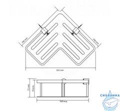 Полочка Bemeta Cytro 146208102