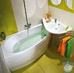 Акриловая ванна 1Marka Piccolo 150x75 L с каркасом