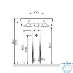 Пьедестал AM.PM Bliss L C534910WH