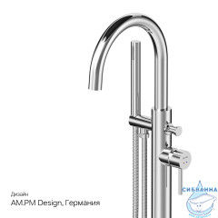 Смеситель для ванны напольный Am.Pm Sense F7514100 (хром)