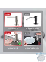 Дозатор для жидкого мыла Raglo R720.02.05 сатин