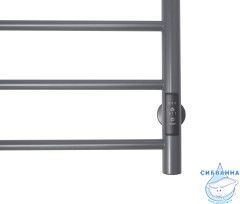 Полотенцесушитель электрический Санприз Аврора П8 50х80  (графит) (подключение универсальное)