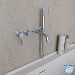 Встраиваемый смеситель для ванны Oliveeka Y-Line OL-889017-CR (хром)