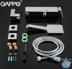 Смеситель для ванны Gappo G3218 с аксессуарами (хром)