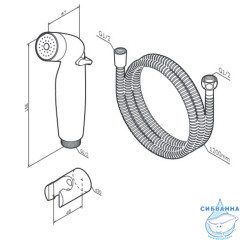 Гигиеническая лейка AM.PM F0202022 (черный матовый)