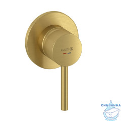 Встраиваемый смеситель для душа Kludi Bozz 38925N076 (1 режим) (брашированное золото)