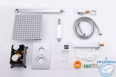 Душевая система Abber Weiss Insel 250 1 режим AF8050 (хром)