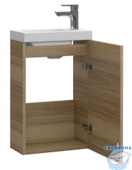 Тумба Cersanit  Lara 40 орех с раковиной Cersanit Como 40