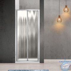 Дверь в нишу Vincea Garda 80 профиль хром, стекло шиншилла VDB-1G800CH