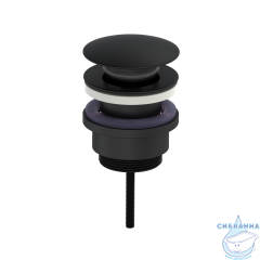 Донный клапан для раковины Oliveeka OL-SS07-MB (черный матовый)