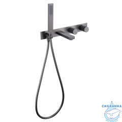 Смеситель для ванны встраиваемый ABBER Rund AF8730NG (никель)