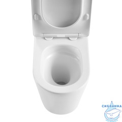 Унитаз напольный Abber Bequem AC1112TMW с бачком и сиденьем Soft Close (микролифт)
