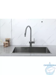 Смеситель кухни Frap F60807-9 (оружейная сталь)