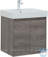 Тумба Aquanet Nova Lite 60 с раковиной Латина 60 дуб рошелье 