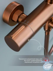 Душевая система Raglo 250 1 режим R20.24.33 (медь)