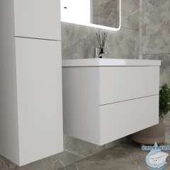 Тумба Viant София 80П с раковиной Como 80 белый