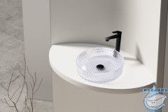 Раковина на столешницу 40 см ABBER Glas AK2301