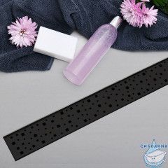 Дренажный трап для душа Veconi Drops V850SB с решеткой