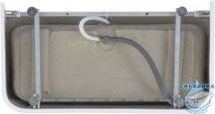 Акриловая ванна Aquanet Family Perfect 170x75 (белый глянцевый/черный матовый)