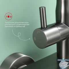 Душевая система Raglo 300 1 режим R10.24.09 (графит)