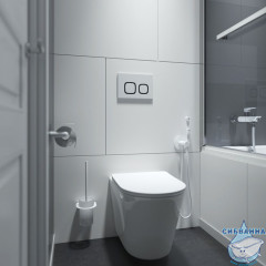 Клавиша смыва, универсальная, белая, Unifix, 004, IDDIS, UNI04WBi77