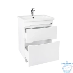 Тумба Viant Марсель 60Н с раковиной Como 60 белый
