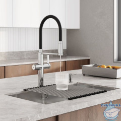 Смеситель для кухни Iddis Ikon IKNSBFFi05 (хром/черный)