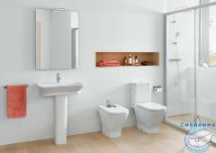 Унитаз напольный Roca Gap горизонтальный выпуск 342477000 с бачком, без сиденья