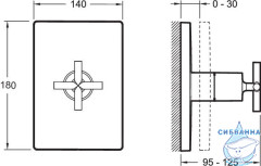 Переключатель Jacob Delafon Modulo E75415-CP