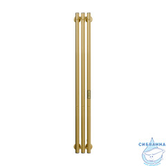 Полотенцесушитель электрический Indigo Style (с таймером) 13х120 брашированное золото (с возможностью скрытого подключения, подключение R/L)