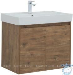 Тумба Aquanet Nova Lite 75 с раковиной Латина 75 дуб рустикальный 