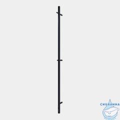 Полотенцесушитель электрический Terminus Uno 3х160 круглая (с возможностью скрытого подключения) (черный матовый)