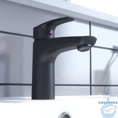 Смеситель для раковины Iddis Ray RAYBL00i01 (без донного клапана) (черный матовый)
