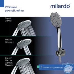 Смеситель для ванны Milardo Лип LEASB00M02 (хром)