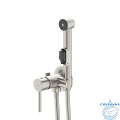 Встраиваемый смеситель с гигиеническим душем, сатин, IDDIS, 003BNR0i08