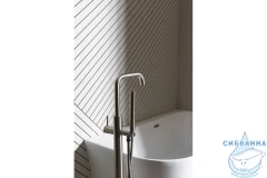 Смеситель для ванны напольный Allen Brau Priority 265370 (никель)