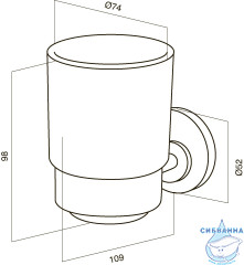 Стакан Am.Pm Bliss A5534364
