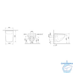 Унитаз подвесной безободковый AM.PM Inspire 2.0 электронной крышкой-биде CleanCare CCC50A1700SC