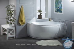 Акриловая ванна Aquanet Capri 160x100 R с каркасом