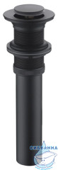Донный клапан для раковины Bravat P6443BW-ENG (черный)