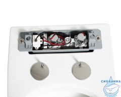 Унитаз приставной импульсный Abber Rechteck AC1212P с сиденьем Soft Close (микролифт) (белый)