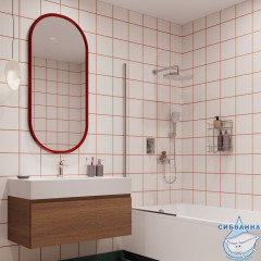 Душевая система скрытого монтажа с тропическим душем и ручным душем, глянцевый хром, Azure, Milardo, AZUSB02M67