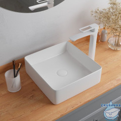 Белый глянцевый умывальник накладной, Slide, IDDIS, SLIWS01i27