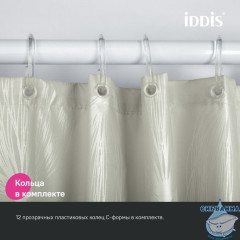 Штора для ванной, 200x180 см, Полиэстер, IDDIS, BD05P18i11