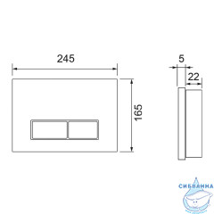 Кнопка смыва TECEspring S240521 (оружейная сталь)