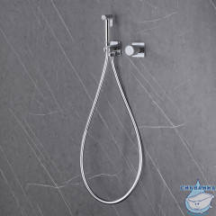 Встраиваемый смеситель с гигиеническим душем ABBER Rund AF8725 (хром )