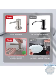 Дозатор для жидкого мыла Raglo R720.01.05 сатин