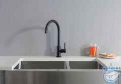 Смеситель для кухни Aquatek Европа AQ1382MB (черный матовый)