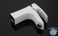 Смеситель для раковины Gappo G1007-7 (без донного клапана) (хром/белый)