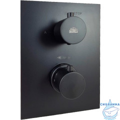 Встраиваемый смеситель для ванны Paffoni Light LIQ518NO/M (черный матовый)